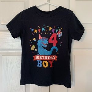 Port and Company Birthday Boy 4 Dinosaur shirt